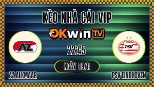 Kèo Nhà Cái AZ Alkmaar vs PSV Eindhoven – Soi Kèo Eredivisie 09/11/2025